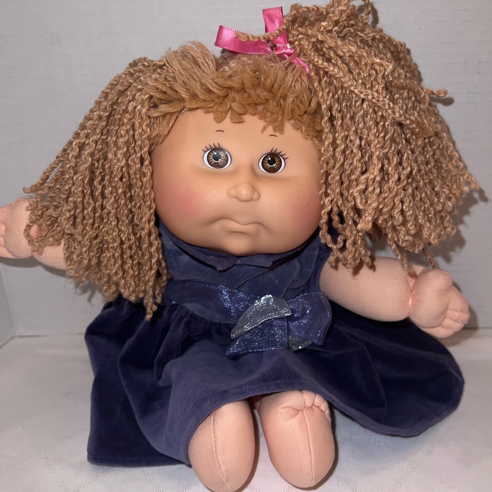 🥬🥬🥬Cabbage Patch Doll First Edition Velour Dress 1990 Xavier Roberts